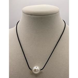 NEW AGUASANTA women's adjustable necklace with big pearl in silver